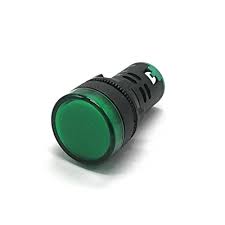 BOT PILOTO LED 220VAC VERDE