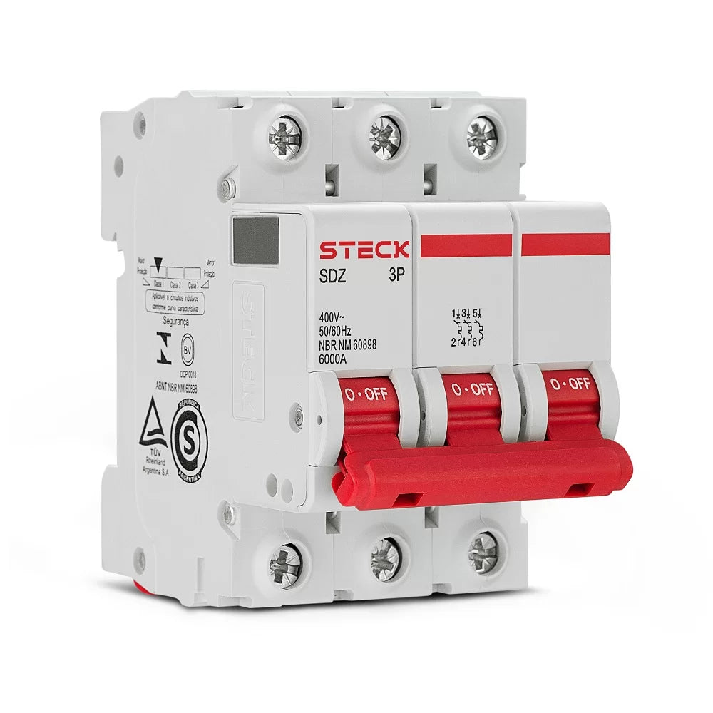 Disyuntor Tripolar 40A 3P CURVA C 6KA Steck