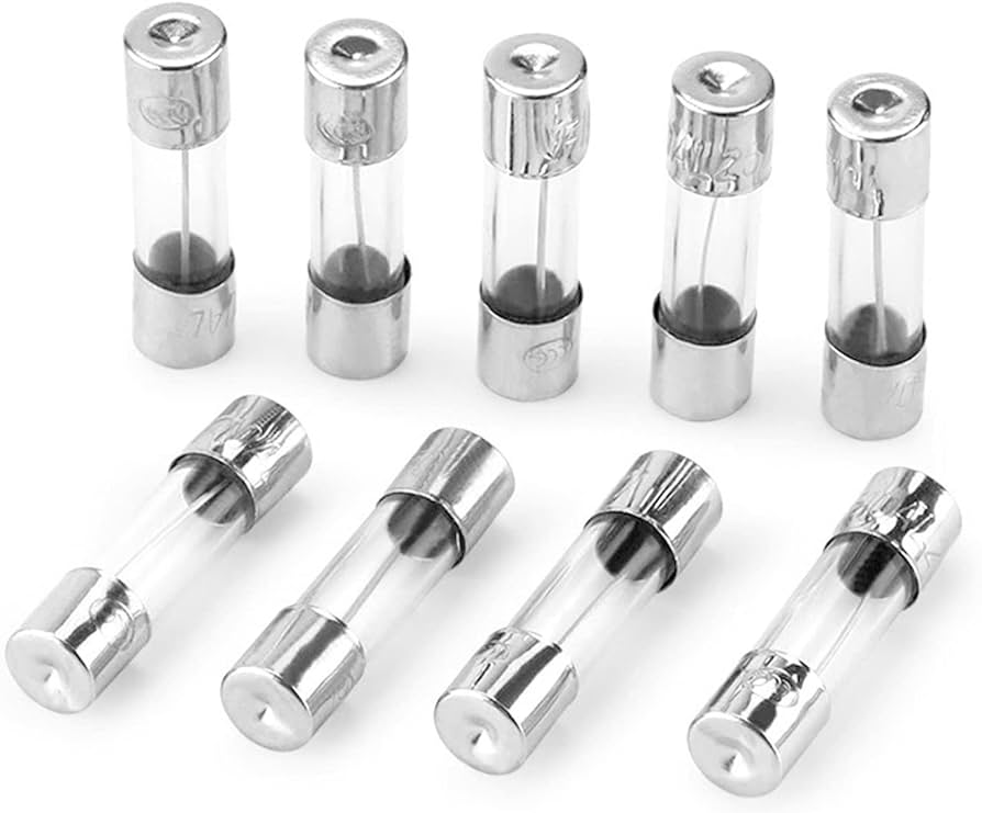 FUSIBLES DE VIDRIO DE 0.5 A 20 A, 30 mm y 20 mm