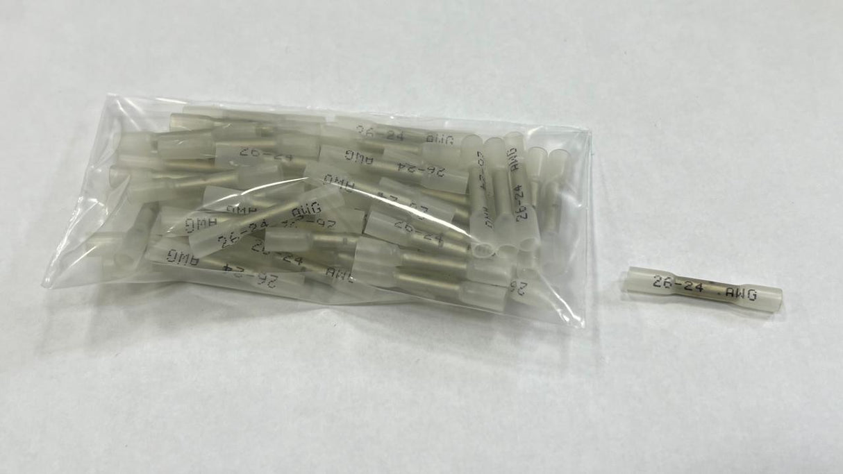 Manguitos de unión con termocontraíbles 0.1 a 0.5 mm2. Bolsa 50 unidades