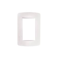 PLACA 3 MODULOS BLANCO PREMIUN ET