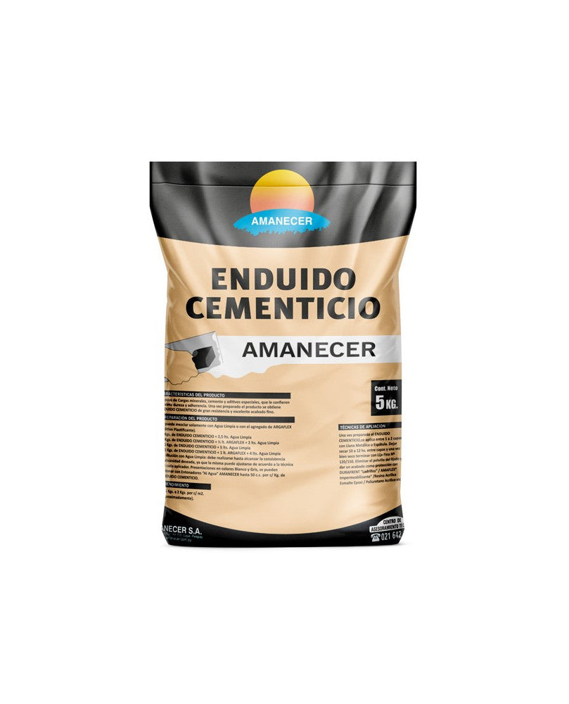 ENDUIDO CEMENTICIO BLANCO 5 KG