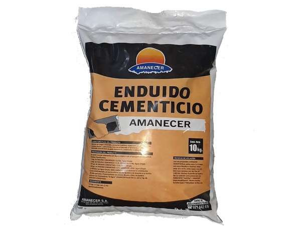 ENDUIDO CEMENTICIO BLANCO 10 KG