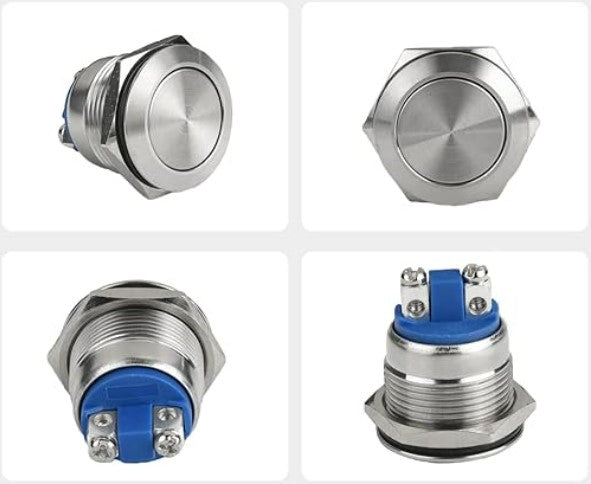 Pulsador 1NO SPST CA 250 V/3 A 30 V/3 A