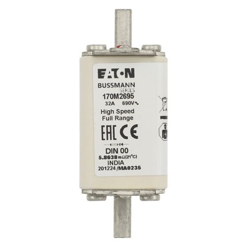 Fusible 32A 690V DIN 00 GR. Codigo: 170M2695