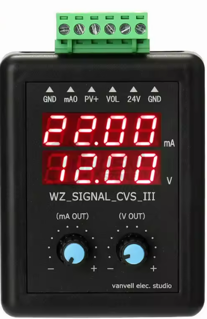 Generador calibrador transmisor de Señal ajustable 4-20 mA y 0-10V sin bateria